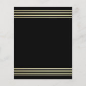 Papier Budget Elegant Gold Confetti 40e fête d'anniversai (Dos)