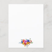 Papier BUDGET Élégant Gras Couleur Roses Peonies Mariage (Dos)