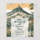 Papier Budget Élégant Italie Capri Destination Mariage (Devant)