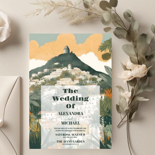 Papier Budget Élégant Italie Capri Destination Mariage