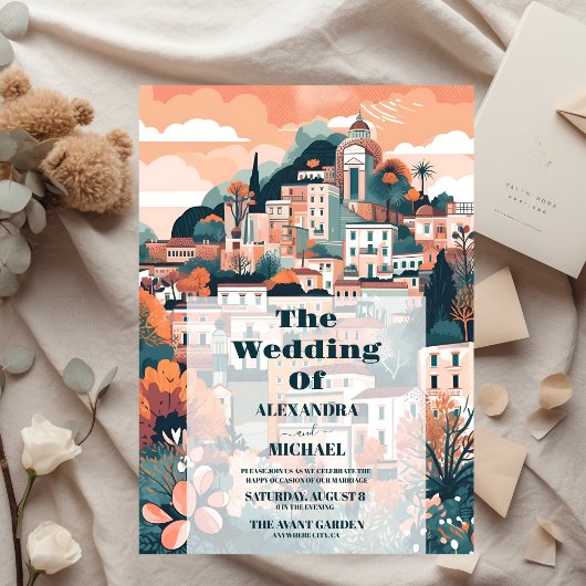 Papier Budget Élégant Italie Capri Destination Mariage