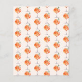 Papier Budget Elegant Love at First Spritz Fête des marié (Dos)