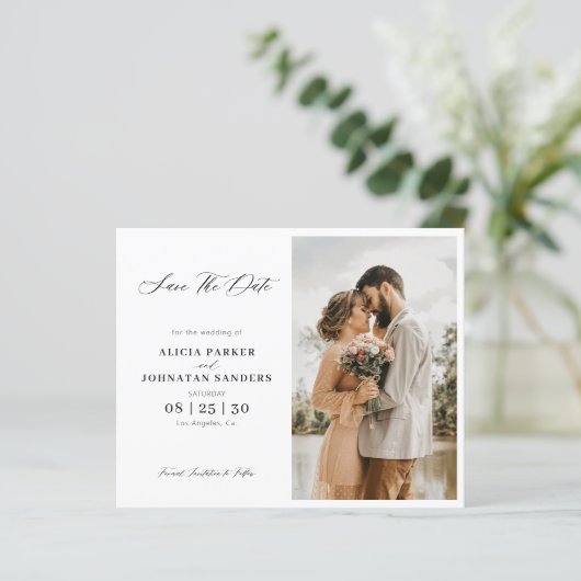 Papier Budget élégant mariage photo script enregistrer la (Debout devant)