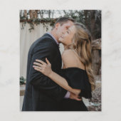 Papier Budget élégant mariage photo script enregistrer la (Dos)