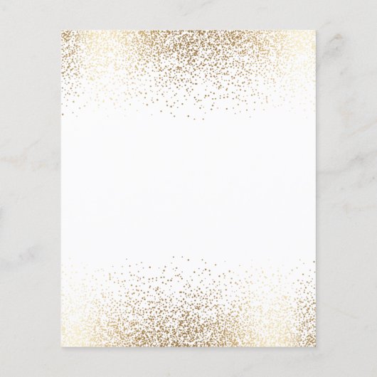 Papier Budget élégant Mariage White & Gold Mountain (Dos)