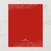 Papier Budget Élégant Noël vert Invitations (Dos)