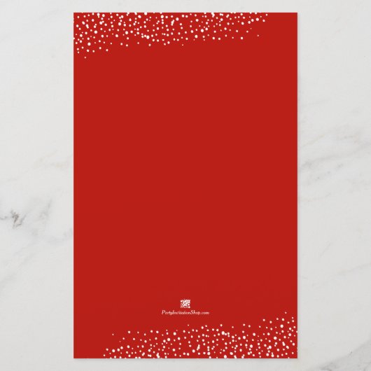 Papier Budget Élégant Noël vert Invitations (Dos)