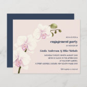 Papier BUDGET Elegant Orchid Branch PInk et mariage de ma (Devant / Derrière)