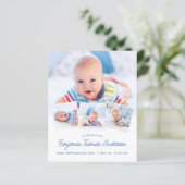 Papier Budget Élégant Photo Bébé Collage Merci naissance (Debout devant)