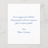 Papier Budget Élégant Photo Bébé Collage Merci naissance (Dos)