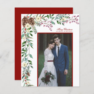 Papier Budget Elegant Pine Garland Photo de Noël