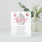 Papier Budget Élégant Red Green Noël Fête de Noël (Debout devant)