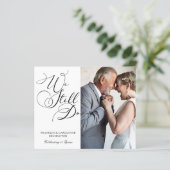 Papier BUDGET Élégant renouvellement de vœux d'anniversai (Debout devant)