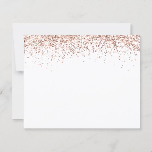 Papier Budget Elegant Rose Gold Parties scintillant de ma (Dos)