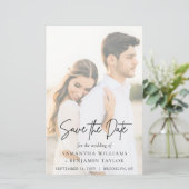 Papier Budget Élégant Script moderne Mariage Enregistrer  (Debout devant)