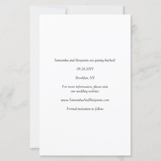 Papier Budget Élégant Script moderne Mariage Enregistrer  (Dos)