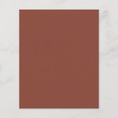 Papier Budget Élégant Terracotta Script Enregistrer la Da (Dos)