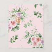 Papier Budget Élégant verdure Faire-part de mariage Flora (Dos)