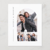 Papier Budget Élégante Typographie 3 Mariage photo Invite (Devant)