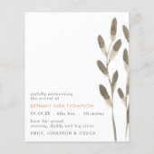 Papier Budget Elephant Baby Photo Faire-part de naissance (Dos)