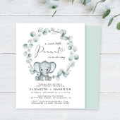 Papier Budget Elephant Couples Baby Sprinkle Invitation