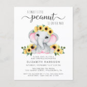 Papier Budget Elephant Sunflower Baby Girl Sprinkl (Devant)