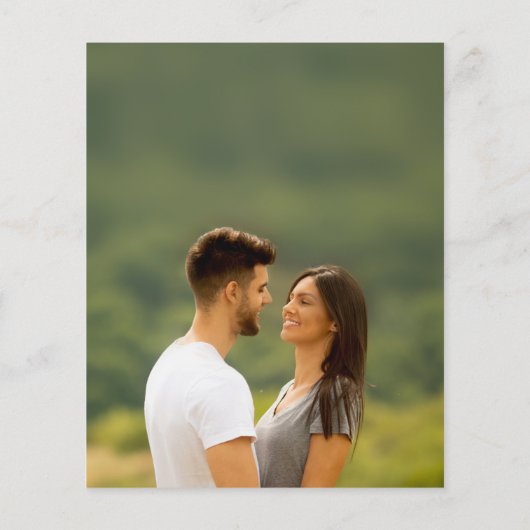 Papier Budget Elle A Dit Oui Engagement Partie Invitation (Dos)