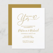 Papier Budget Elle A Dit Oui Partie Engagement (Devant / Derrière)