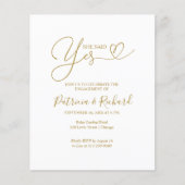 Papier Budget Elle A Dit Oui Partie Engagement (Devant)