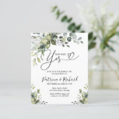 Papier Budget Elle A Dit Oui Partie Engagement (Debout devant)