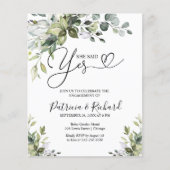 Papier Budget Elle A Dit Oui Partie Engagement (Devant)