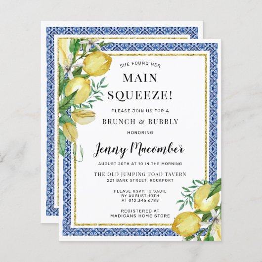 Papier Budget Elle A Trouvé Sa Principale Invitation Au C (Devant / Derrière)