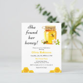 Papier Budget Elle A Trouvé Son Invitation Fête des marié (Debout devant)