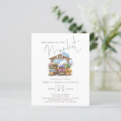 Papier Budget Elle est fraîche du marché Baby Shower (Debout devant)