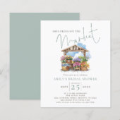 Papier Budget Elle est fraîche sur le marché Baby Shower (Devant / Derrière)