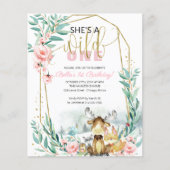 Papier Budget Elle est un sauvage une première invitation (Devant)