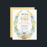 Papier Budget Elle est un sauvage une première invitation<br><div class="desc">Beaux animaux de bois, c'est une invitation sauvage à l'anniversaire, facile à personnaliser avec vos détails. Recherchez les éléments correspondants dans la collection. PERSONNALISATION : Si vous avez besoin de personnalisation de la conception, veuillez me contacter par conversation ; si vous avez besoin d'informations sur votre commande, les options d'expédition,...</div>