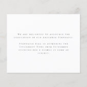 Papier Budget Elle L'A Fait Photo Graduation Faire-part (Dos)