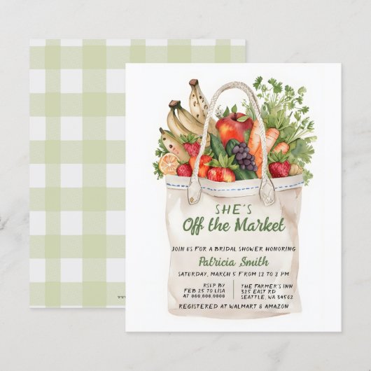 Papier Budget Elle n'est pas à la Fête des mariées du mar (Devant / Derrière)