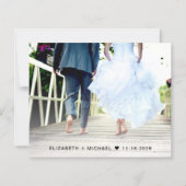 Papier Budget Elopement Réception de mariage Photo (Dos)