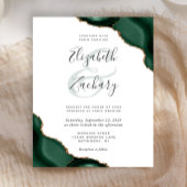 Papier Budget Emerald Green Agate Corners Mariage Invitat