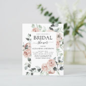 Papier Budget Emerald Green Fête des mariées Floral (Debout devant)