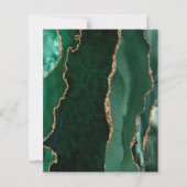 Papier Budget Emerald Green Gold Agate Marine Enregistrer (Dos)