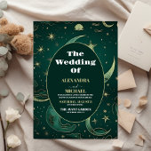 Papier Budget Emerald Green Gold CelestiMariage