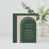 Papier BUDGET Emerald Green Mariage (Debout devant)