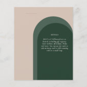 Papier BUDGET Emerald Green Mariage (Dos)