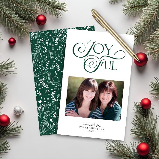 Papier Budget Emerald Green Motif Joyeuse photo de vacanc