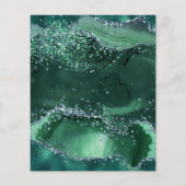 Papier Budget Emerald Green Parties scintillant Arch Wedd (Dos)