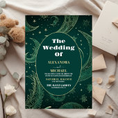 Papier Budget Émeraude Vert Or Céleste Mariage