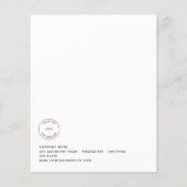 Papier Budget Employé Fête de Noël Poinsettia Invitation (Dos)